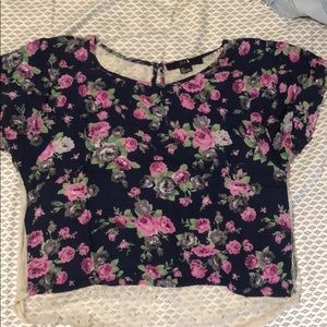 floral loose top